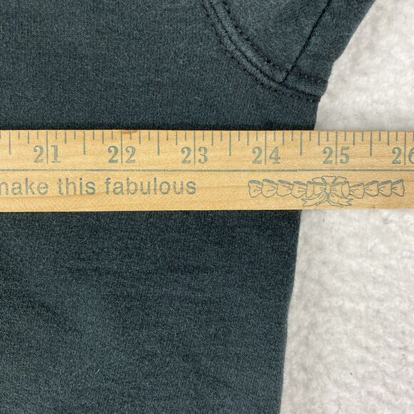 Vintage Football Sweatshirt Size XL Black 90s 4th And Goal Faded Boxy Puff Logo - Picture 10 of 13